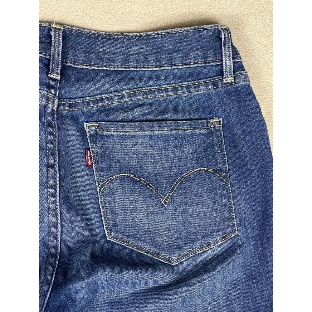 Levi's Board Curve Skinny Jeans Womens 30 Mid Rise Stretch Regular Fit Blue - Picture 9 of 11
